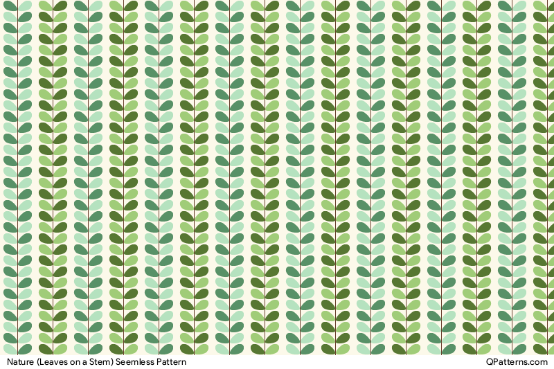 Nature (Leaves on a Stem) Pattern Preview