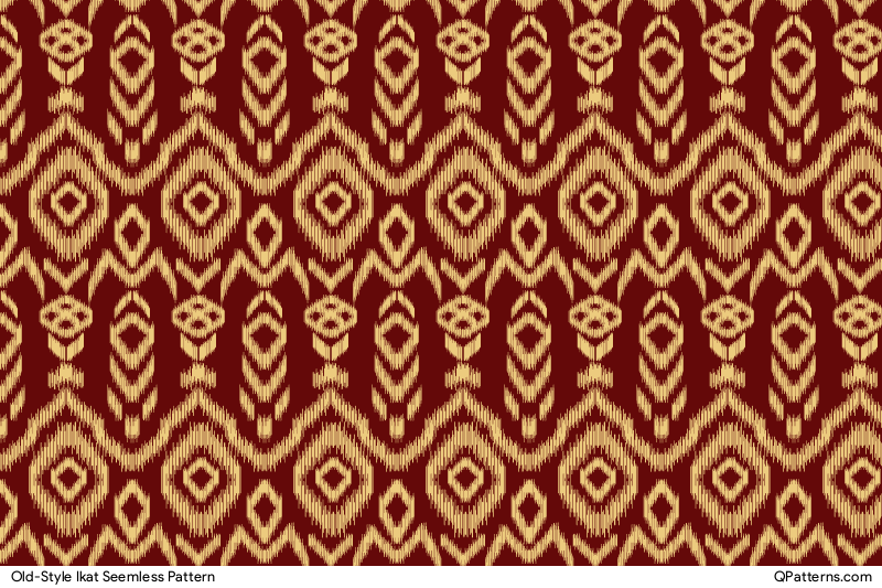 Old-Style Ikat Pattern Preview