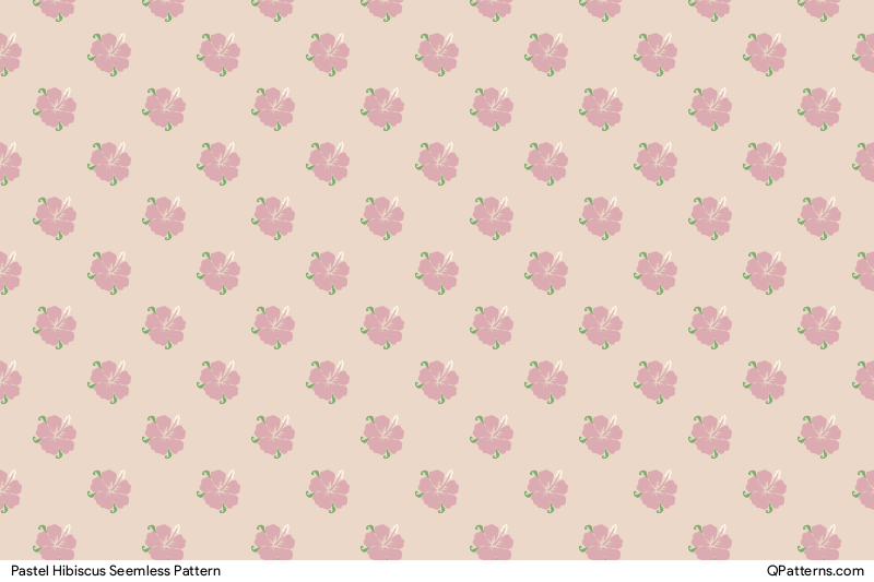 Pastel Hibiscus Pattern Thumbnail