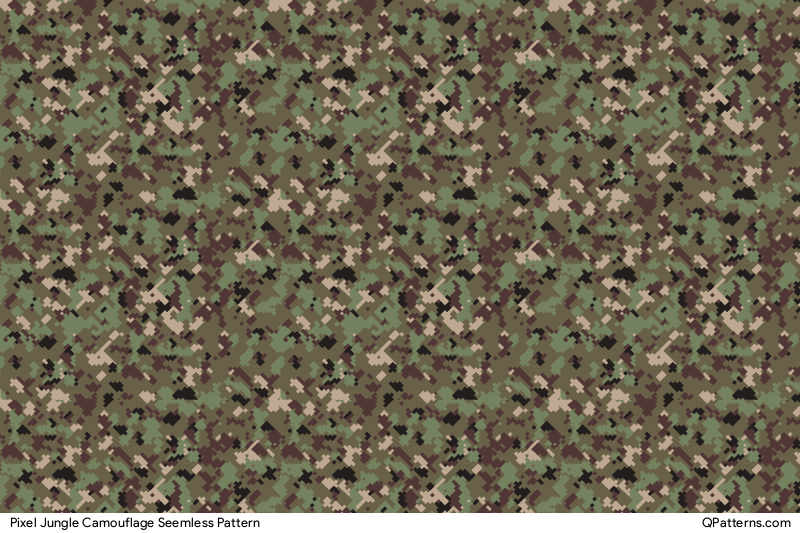Pixel Jungle Camouflage Pattern Preview