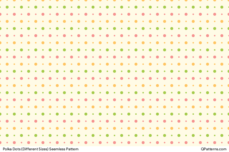 Polka Dots (Different Sizes) Pattern Preview
