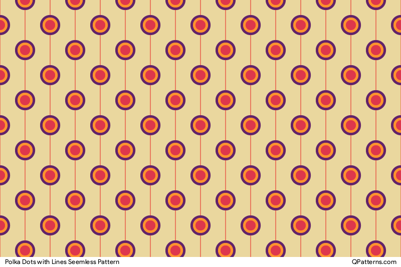 Polka Dots with Lines Pattern Preview