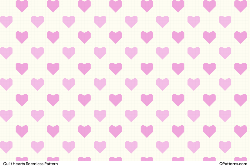 Quilt Hearts Pattern Preview