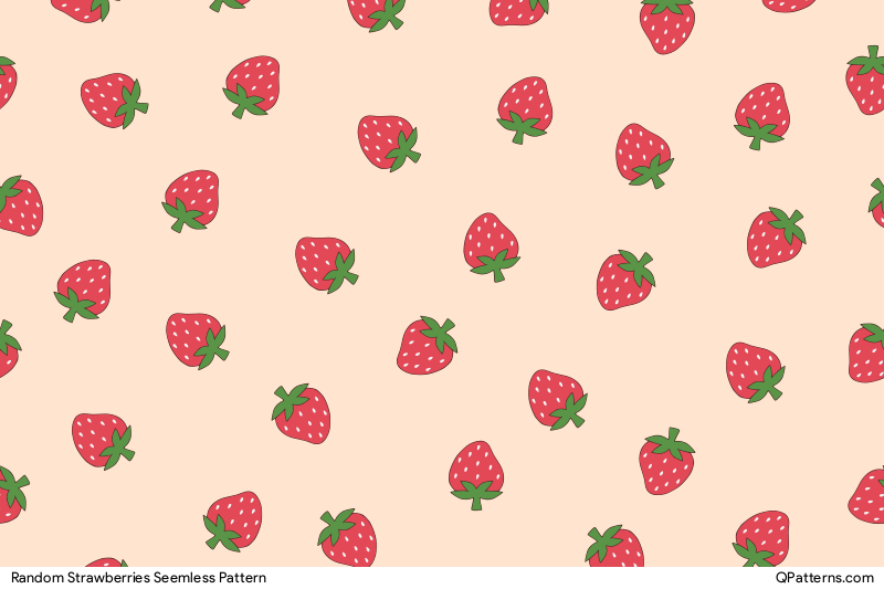 Random Strawberries Pattern Thumbnail