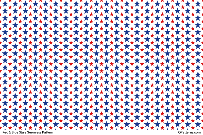 Red & Blue Stars Pattern Preview