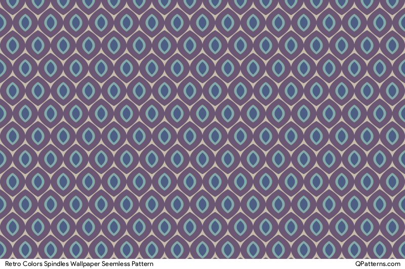 Retro Colors Spindles Wallpaper Pattern Thumbnail