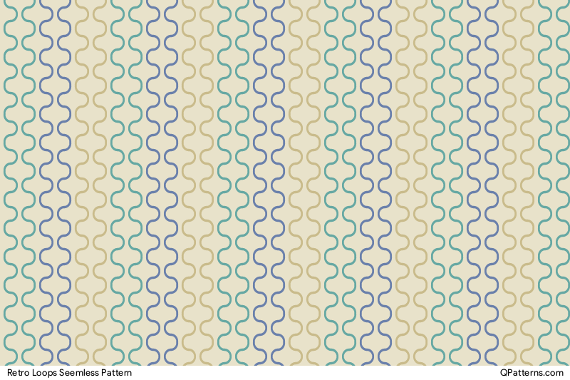 Retro Loops Pattern Preview