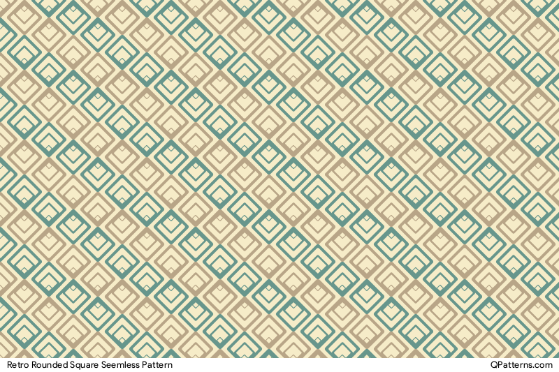 Retro Rounded Square Pattern Preview