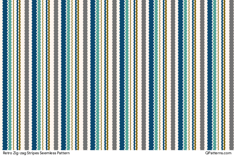 Retro Zig-zag Stripes Pattern Thumbnail