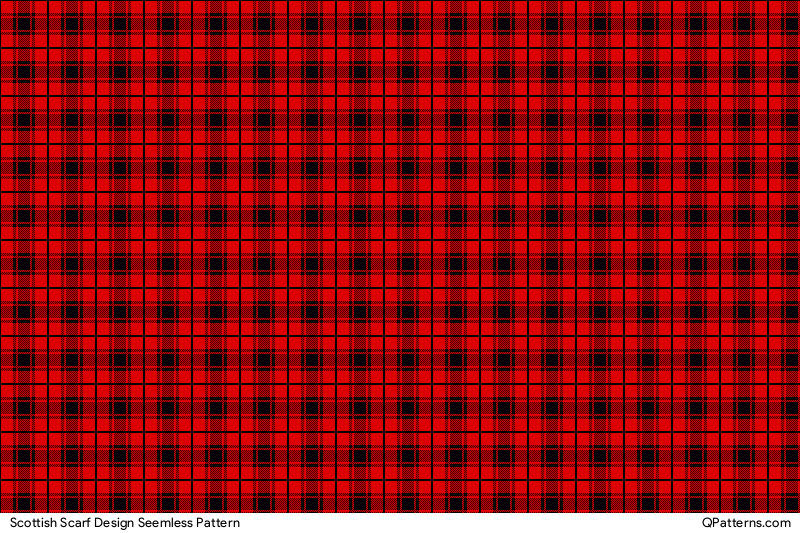 Scottish Scarf Design Pattern Preview