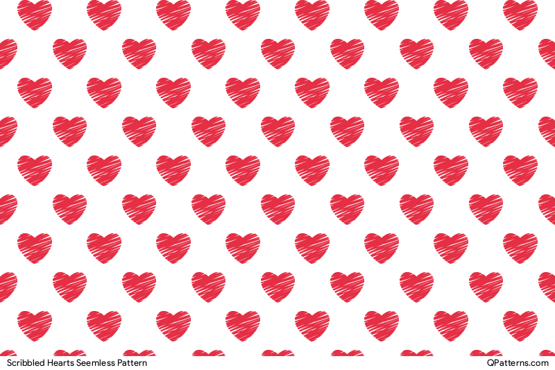 Scribbled Hearts Pattern Thumbnail