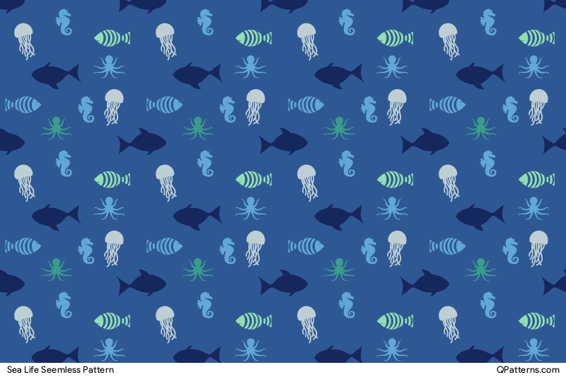 Sea Life Pattern Preview
