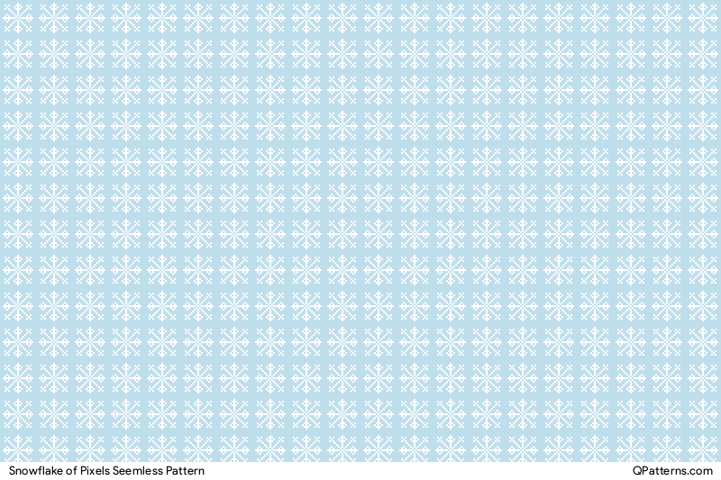 Snowflake of Pixels Pattern Preview