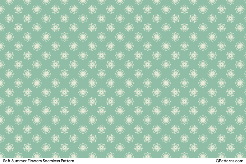 Soft Summer Flowers Pattern Preview
