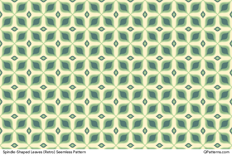 Spindle-Shaped Leaves (Retro) Pattern Thumbnail