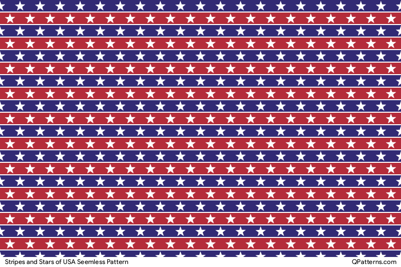 Stripes and Stars of USA Pattern Thumbnail