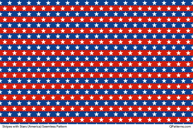Stripes with Stars (America) Pattern Preview