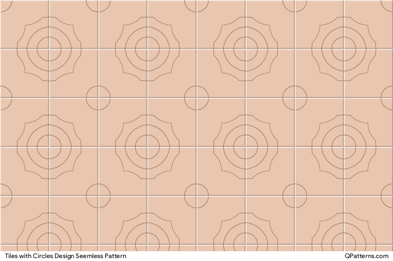 Tiles with Circles Design Pattern Preview