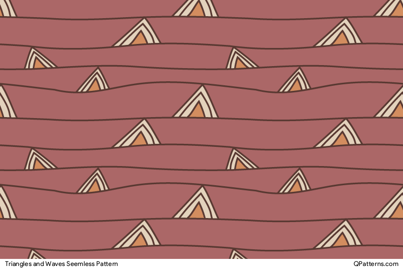 Triangles and Waves Pattern Thumbnail