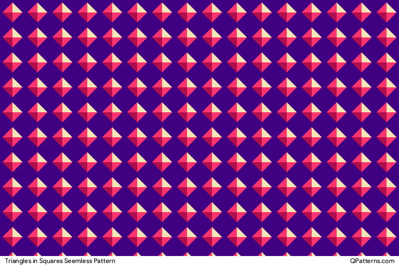 Triangles in Squares Pattern Preview