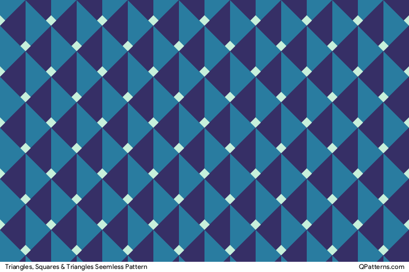 Triangles, Squares & Triangles Pattern Preview