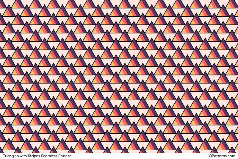 Triangles with Stripes Pattern Preview