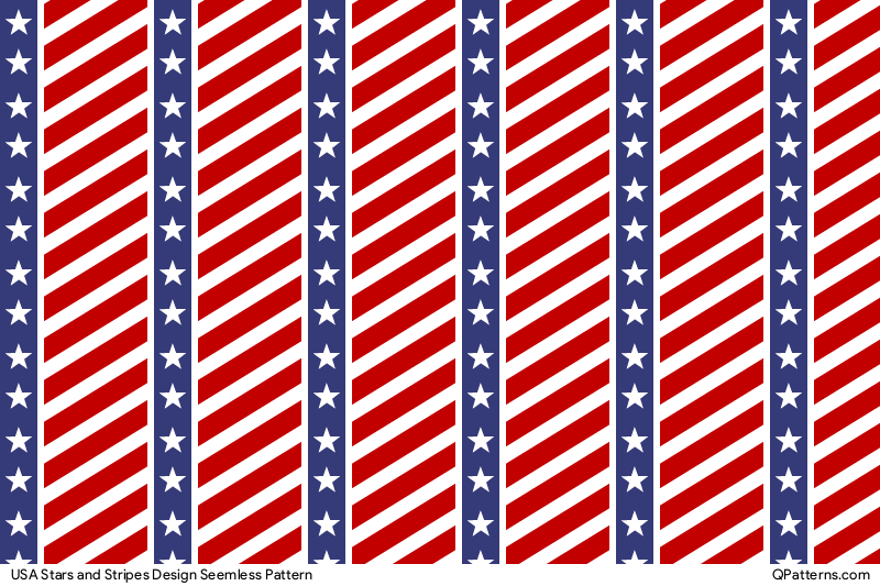 USA Stars and Stripes Design Pattern Preview