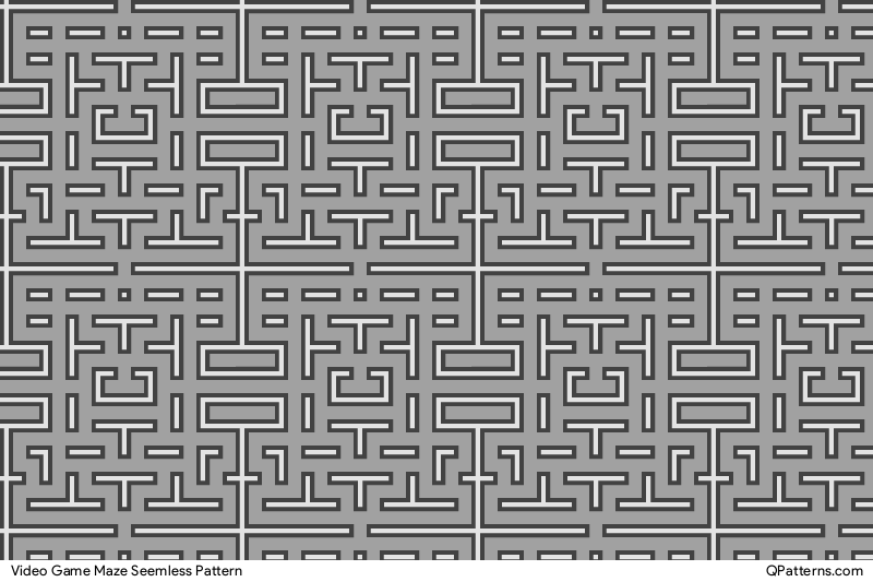 Video Game Maze Pattern Preview