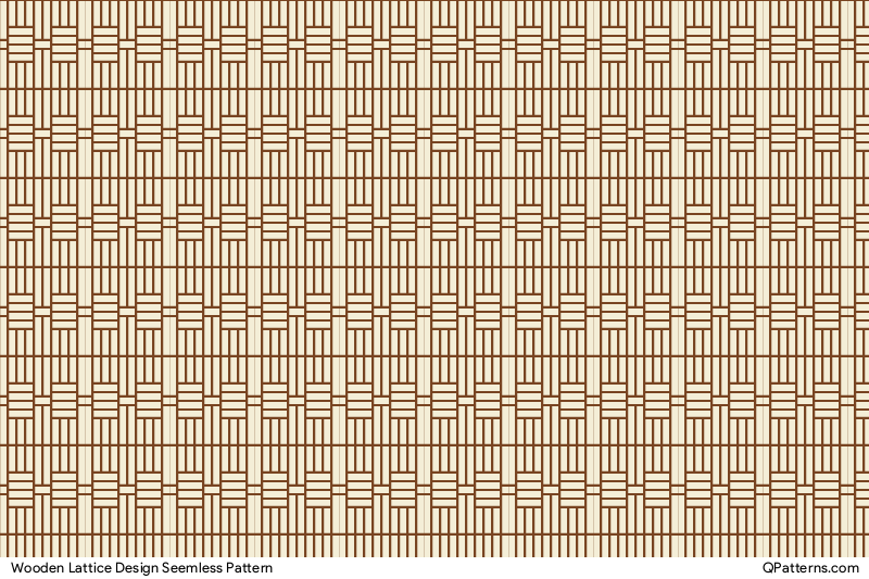 Wooden Lattice Design Pattern Thumbnail