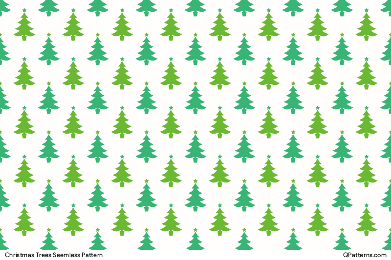 Christmas Trees Pattern Preview