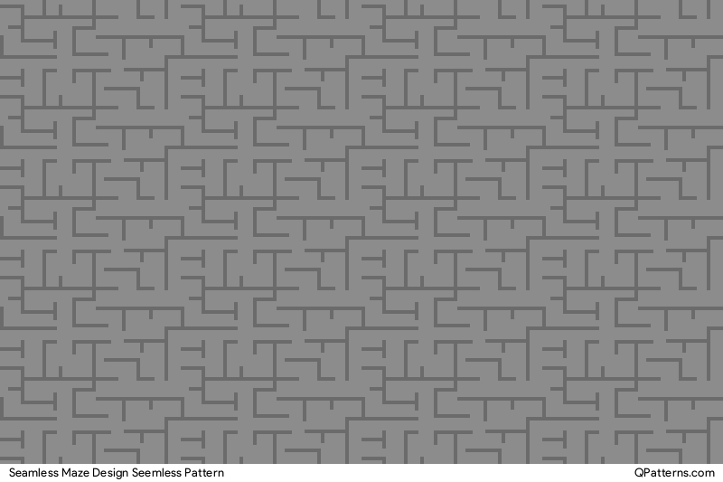 Seamless Maze Design Pattern Preview