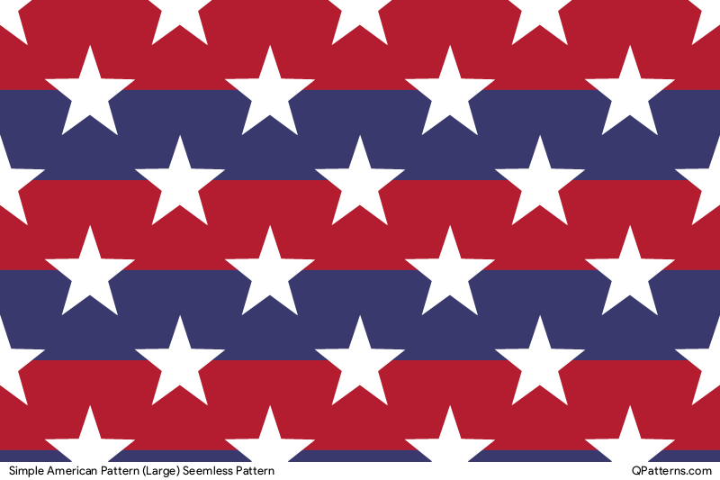 Simple American Pattern (Large) Pattern Preview