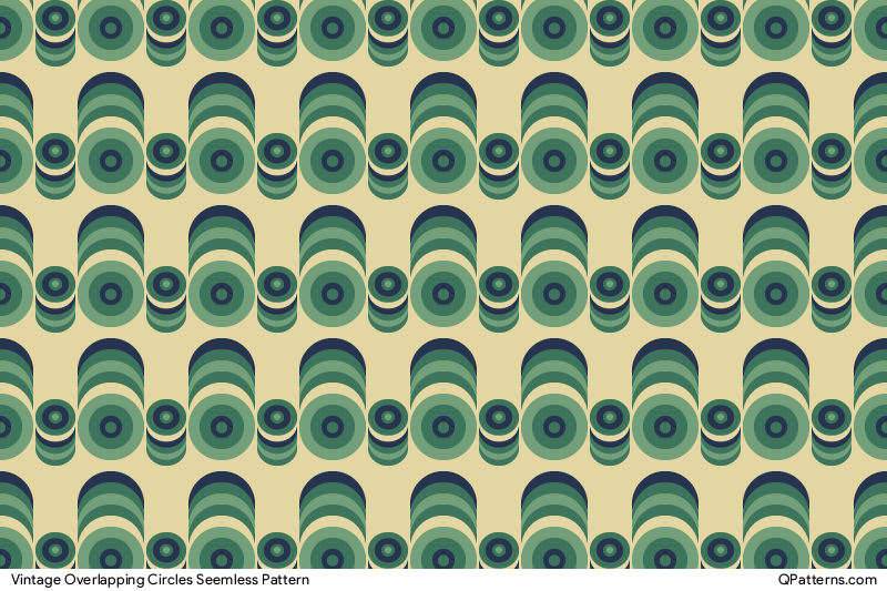 Vintage Overlapping Circles Pattern Preview