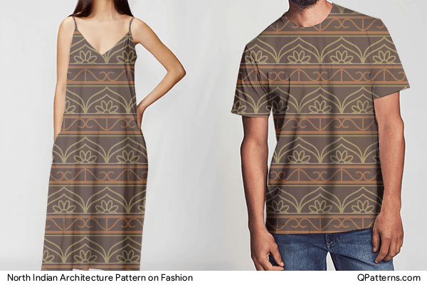 North Indian Architecture Pattern on fashion