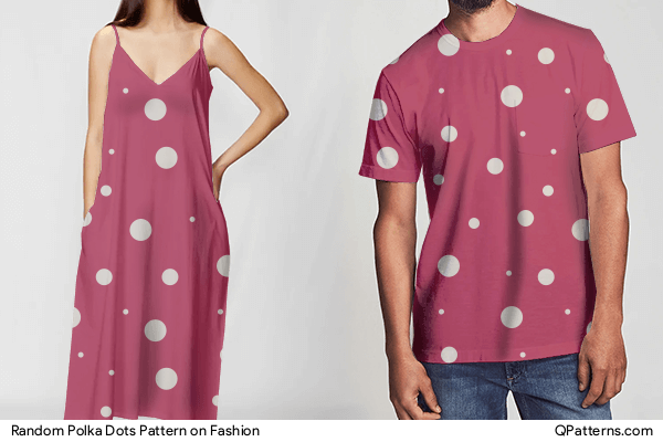 Random Polka Dots Pattern on fashion