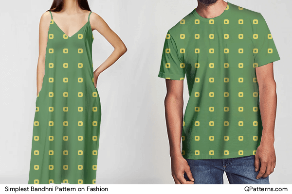 Simplest Bandhni Pattern on fashion
