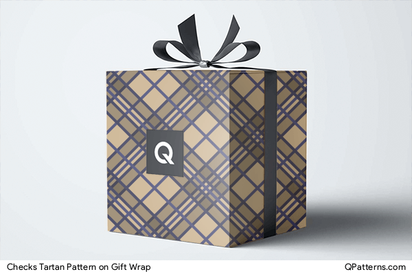 Checks Tartan Pattern on gift-wrap