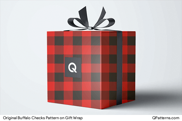 Original Buffalo Checks Pattern on gift-wrap