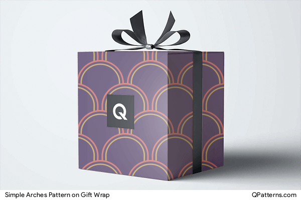 Simple Arches Pattern on gift-wrap