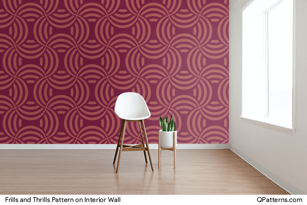 Frills and Thrills Pattern on interior-wall