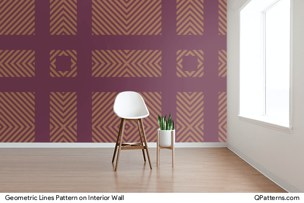 Geometric Lines Pattern on interior-wall