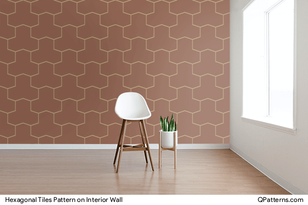 Hexagonal Tiles Pattern on interior-wall
