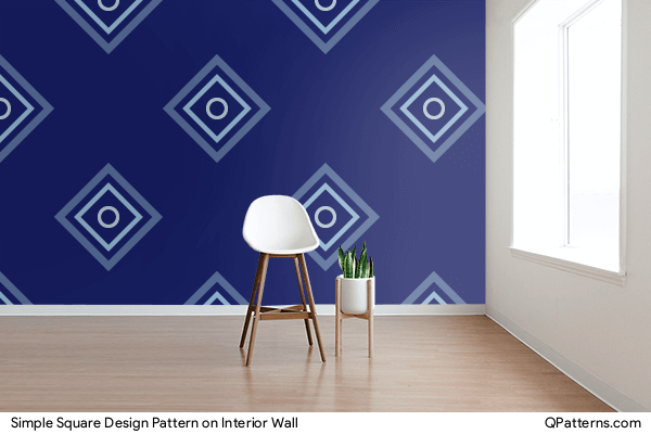 Simple Square Design Pattern on interior-wall