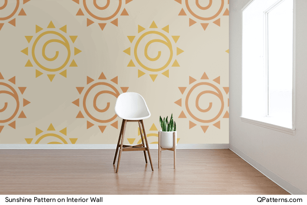 Sunshine Pattern on interior-wall