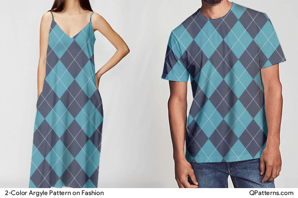 2-Color Argyle Pattern on fashion