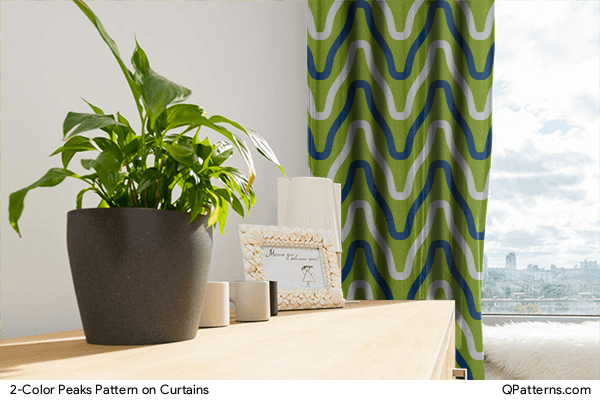 2-Color Peaks Pattern on curtains