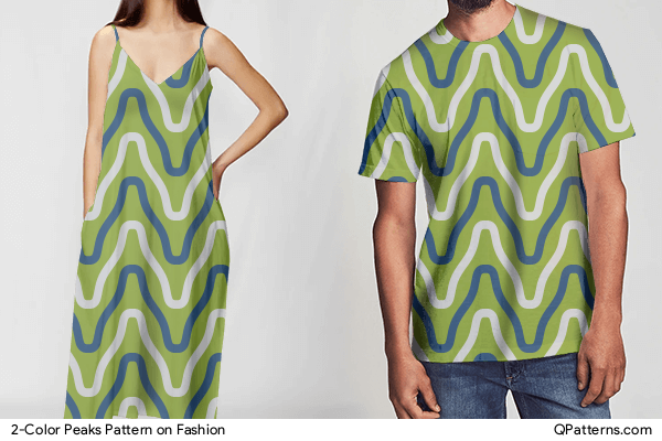 2-Color Peaks Pattern on fashion