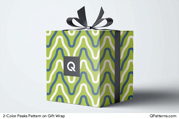 2-Color Peaks Pattern on gift-wrap