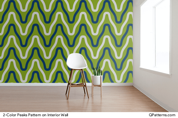 2-Color Peaks Pattern on interior-wall