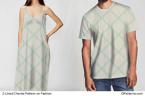 2-Lined Checks Pattern on fashion
